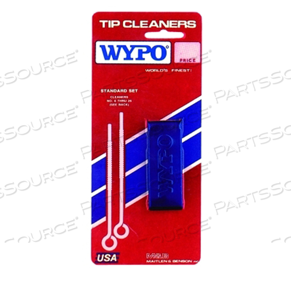 TIP CLEANER SET,MASTER, #6 THRU #45, WITH FILE by Wypo TIP CLEANER SET,MASTER, #6 THRU #45, WITH FILE by Wypo