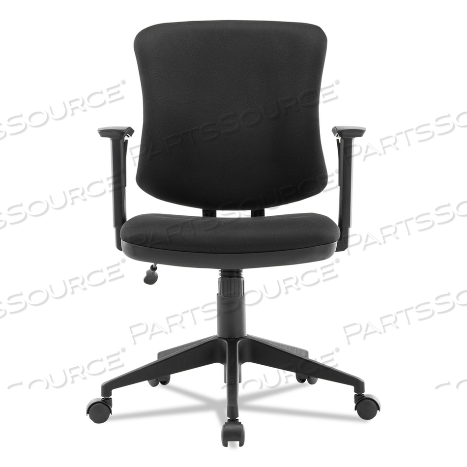 ALERA EVERYDAY TASK OFFICE CHAIR, SUPPORTS UP TO 275 LB, 17.6" TO 21.5" SEAT HEIGHT, BLACK 