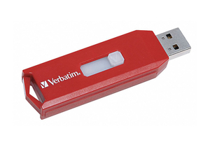 STORE 'N' GO USB FLASH DRIVE 64 GB RED by Verbatim