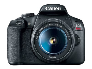 EOS REBEL T7, DOUBLE ZOOM KIT, DIGITAL CAMERA, SLR, 24.1 MP, APS-C, 1080P / 30 FPS, 3X OPTICAL ZOOM EF-S 18-55MM IS II AND EF 75-300MM III L by Canon (Consumer Electronics)