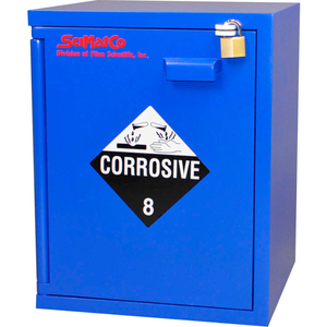 5X2.5 LITER, BENCH CORROSIVE CABINET, 16-3/4"W X 15-3/4"D X 21-1/4"H by Scimatco 5X2.5 LITER, BENCH CORROSIVE CABINET, 16-3/4"W X 15-3/4"D X 21-1/4"H by Scimatco