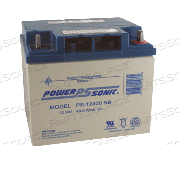 POWER-SONIC 12 VOLT 40.0AH SLA by R&D Batteries, Inc.