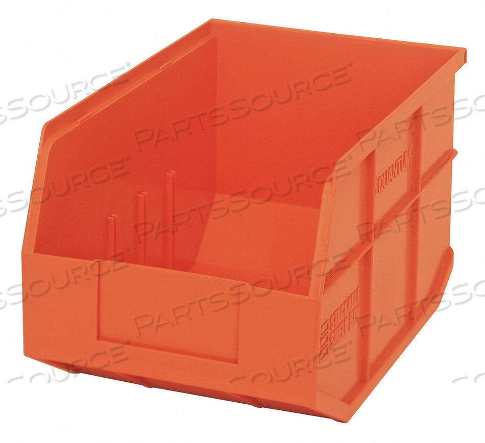 G7043 SHELF BIN 8-1/4 IN W 7 IN H ORANGE by Quantum Storage Systems