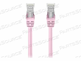 5FT CAT6 SNAGLESS PATCH CABLE, UTP, PINK PVC JACKET, 23AWG, 50 MICRON, GOLD PLAT by Belkin