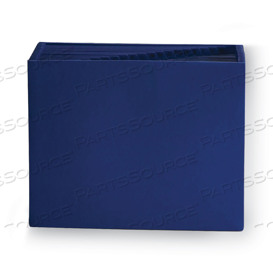 HEAVY-DUTY INDEXED EXPANDING OPEN TOP COLOR FILES, 21 SECTIONS, 1/21-CUT TABS, LETTER SIZE, NAVY BLUE by Smead HEAVY-DUTY INDEXED EXPANDING OPEN TOP COLOR FILES, 21 SECTIONS, 1/21-CUT TABS, LETTER SIZE, NAVY BLUE by Smead
