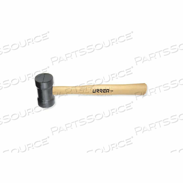 RUBBER HEAD MALLET, 14-1/2" LONG, 16 OZ HEAD, OAK HANDLE by Urrea Professional Tools RUBBER HEAD MALLET, 14-1/2" LONG, 16 OZ HEAD, OAK HANDLE by Urrea Professional Tools