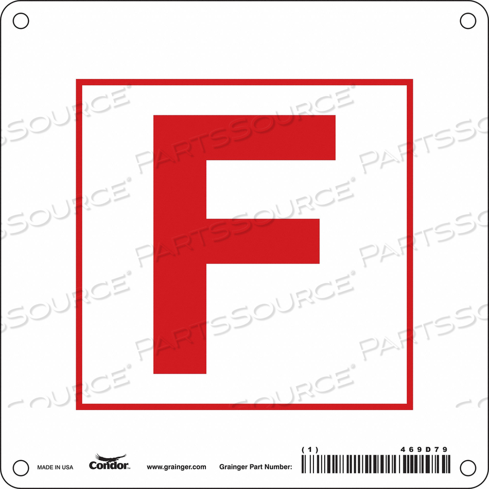 SAFETY SIGN 6 W 6 H 0.055 THICKNESS 