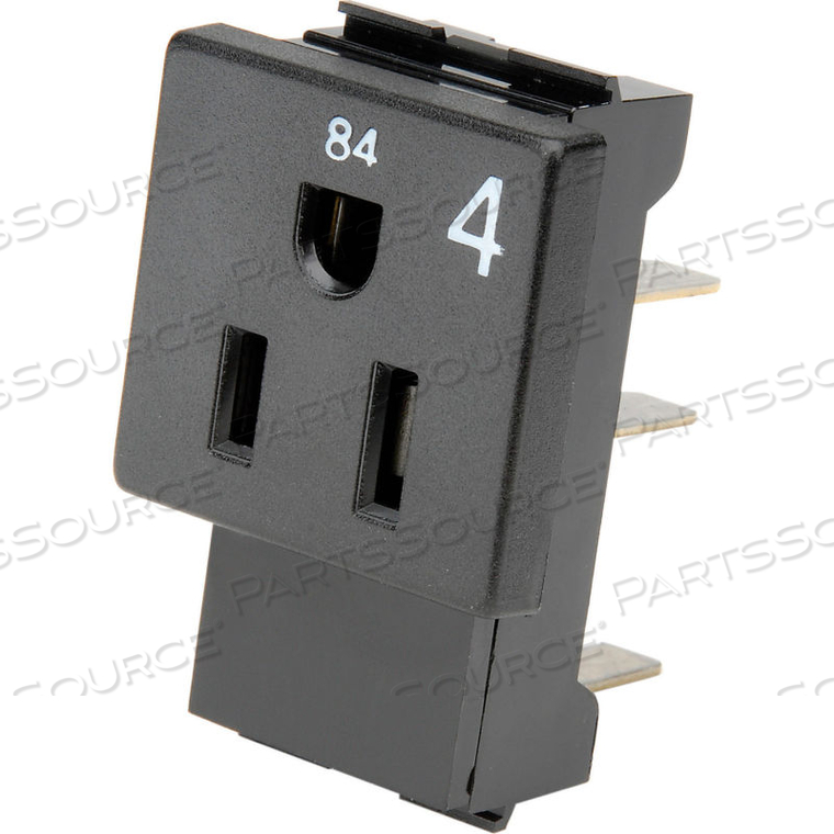 INTERION CIRCUIT 4 RECEPTACLE - (PACKAGE OF 4) by Electri-Cable Assemblies