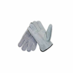 SPLIT COWHIDE DRIVERS GLOVES, PREMIUM GRADE, KEYSTONE THUMB, GRAY, S by Protective Industrial Products