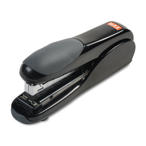 FLAT-CLINCH FULL STRIP STANDARD STAPLER, 30-SHEET CAPACITY, BLACK by Max