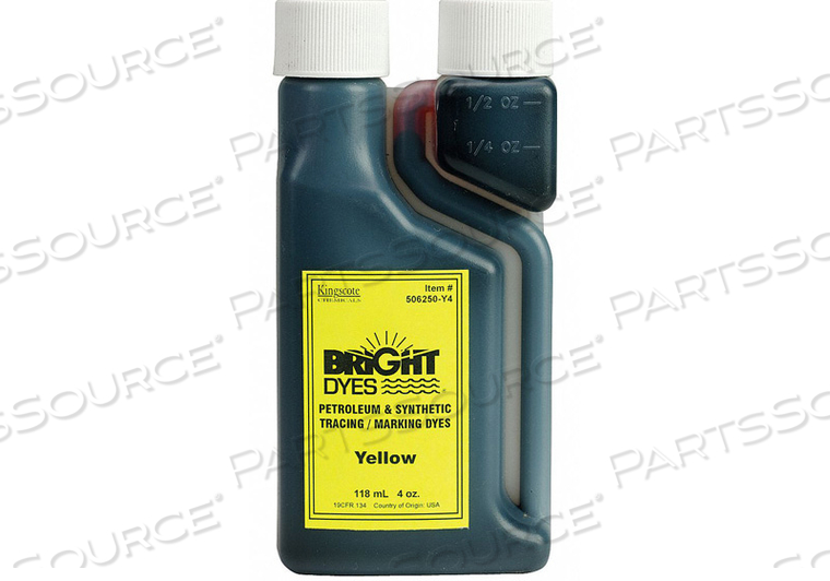 COLOR CODING DYE YELLOW 4 OZ. by Kingscote COLOR CODING DYE YELLOW 4 OZ. by Kingscote
