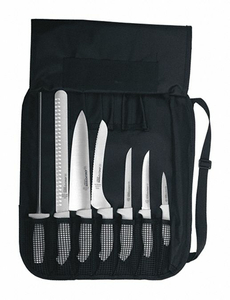 SOFGRIP CUTLERY SET WHITE HANDLES 7 PC by Dexter Russell
