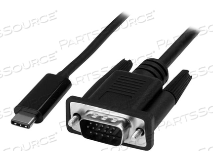 3.3FT/1M USB TYPE C (DP ALT MODE HBR2) TO VGA CABLE / 1920X1200/1080P 60HZ / EDI by StarTech.com Ltd.