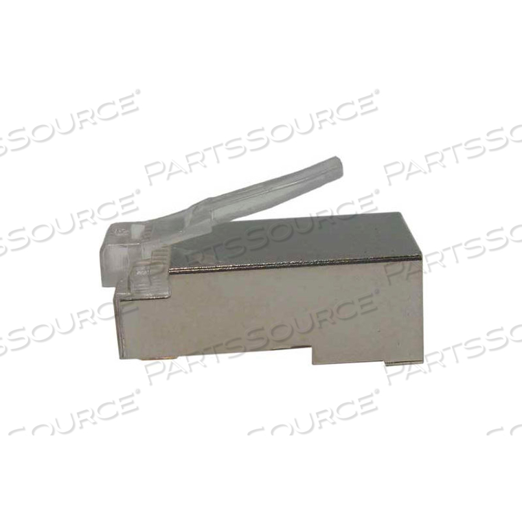 VERTICAL CABLE CAT5E SHIELDED PLUG FOR ROUND SOLID/STRANDED CABLE, 100/PACK by Chiptech, Inc Dba Vertical Cable VERTICAL CABLE CAT5E SHIELDED PLUG FOR ROUND SOLID/STRANDED CABLE, 100/PACK by Chiptech, Inc Dba Vertical Cable