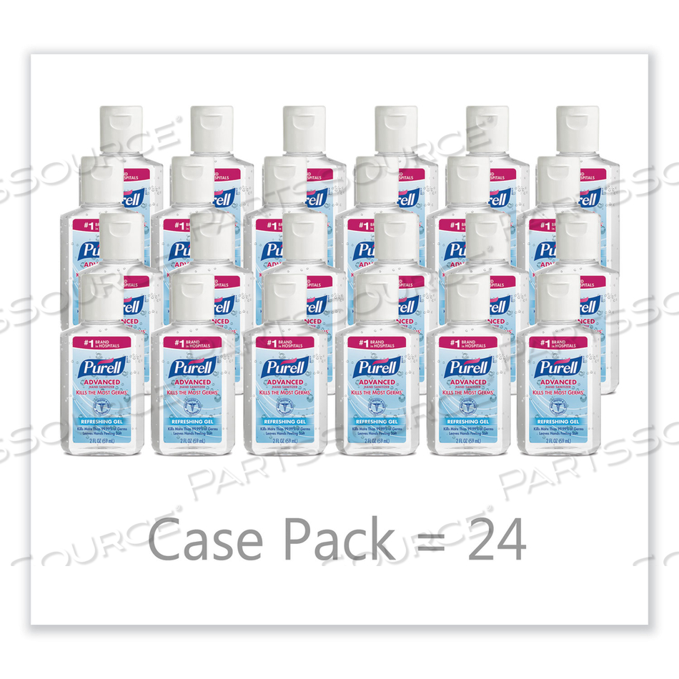 ADVANCED REFRESHING GEL HAND SANITIZER, 2 OZ, FLIP-CAP BOTTLE, CLEAN SCENT by Purell ADVANCED REFRESHING GEL HAND SANITIZER, 2 OZ, FLIP-CAP BOTTLE, CLEAN SCENT by Purell