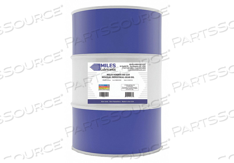 GEAR OIL AMBER DRUM 400 LB. 420 DEG.F by Miles Lubricants