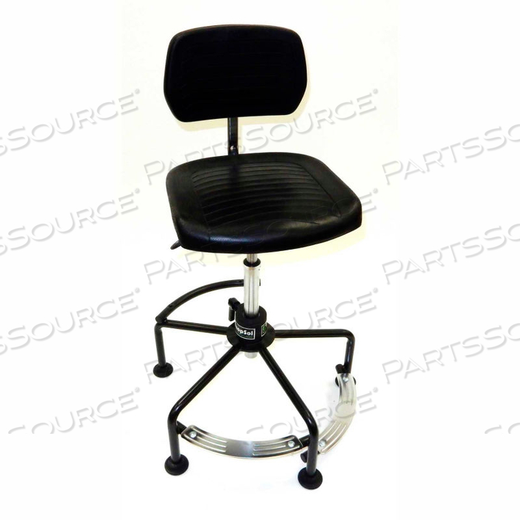 SHOPSOL INDUSTRIAL CHAIR WITH 2-LEVEL FOOTREST - STEEL by LDS Industries LLC SHOPSOL INDUSTRIAL CHAIR WITH 2-LEVEL FOOTREST - STEEL by LDS Industries LLC