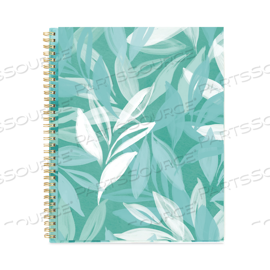 BALI WEEKLY/MONTHLY PLANNER, BALI LEAF ARTWORK, 11 X 8.5, GREEN/WHITE COVER, 12-MONTH (JAN TO DEC): 2023 