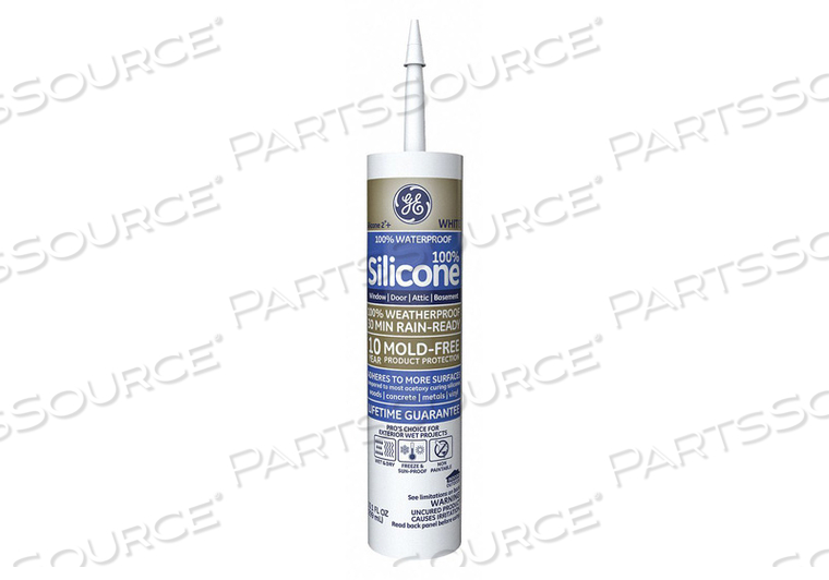 WATERPROOF SEALANT W/BIOSEAL 10.1OZ WHT by General Electric Company WATERPROOF SEALANT W/BIOSEAL 10.1OZ WHT by General Electric Company