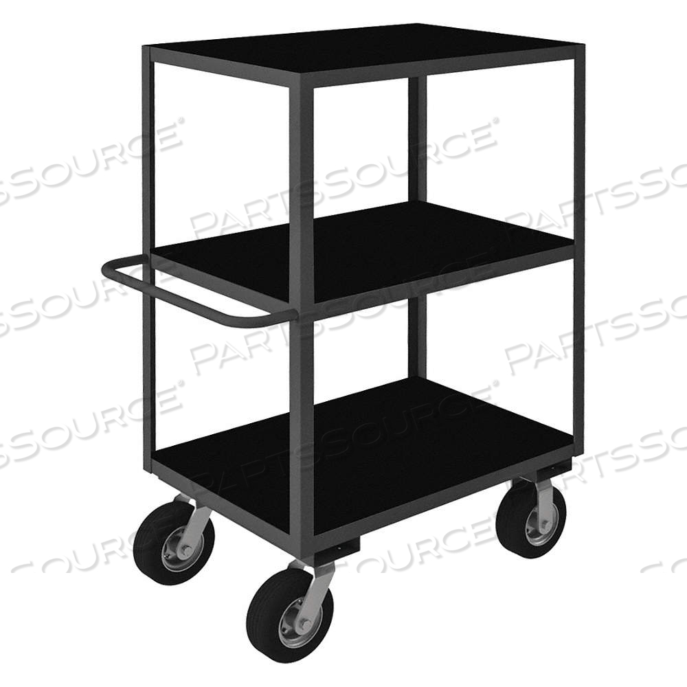 UTILITY CART WITH FLUSH METAL SHELVES, 1,200 LB LOAD CAPACITY, 36 IN X 24 IN, FLAT by Approved Vendor