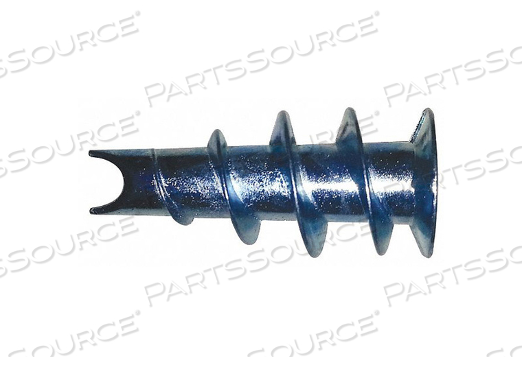 WALL ANCHOR, 1/2 IN DIA, 1 5/16 IN OVERALL LG, #8 THREAD SIZE, ZAMAC ALLOY by Fabory WALL ANCHOR, 1/2 IN DIA, 1 5/16 IN OVERALL LG, #8 THREAD SIZE, ZAMAC ALLOY by Fabory