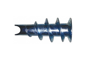 WALL ANCHOR, 1/2 IN DIA, 1 5/16 IN OVERALL LG, #8 THREAD SIZE, ZAMAC ALLOY by Fabory
