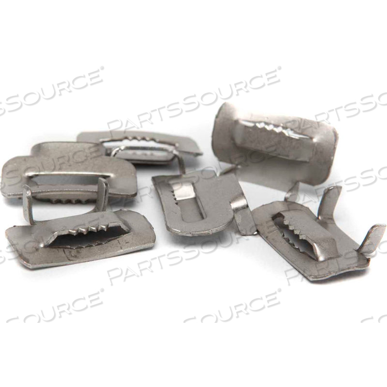 1/2" BUCKLE FOR STAINLESS STEEL - 100 PACK by Independent Metal Strap Co. 1/2" BUCKLE FOR STAINLESS STEEL - 100 PACK by Independent Metal Strap Co.
