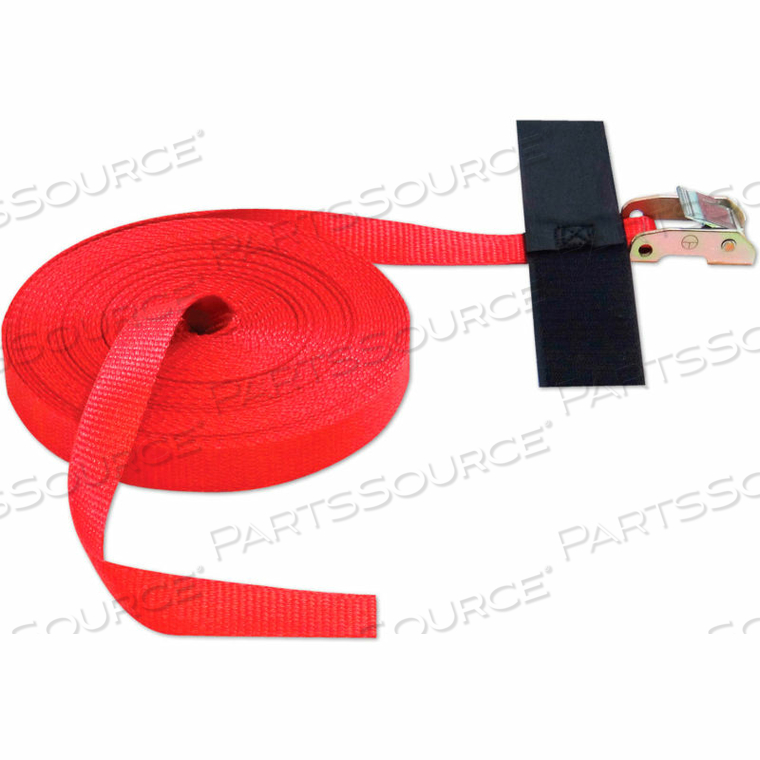 CINCH STRAP CAM WITH HOOK & LOOP STORAGE FASTENER - 1"X50' 