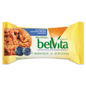 BELVITA BREAKFAST BISCUITS, BLUEBERRY, 1.76 OZ PACK by Nabisco BELVITA BREAKFAST BISCUITS, BLUEBERRY, 1.76 OZ PACK by Nabisco