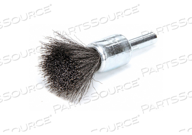 CRIMPED WIRE END BRUSH STEEL 1/2 IN. by Weiler