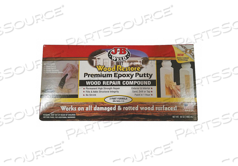 EPOXY PUTTY KIT PREMIUM BROWN 64 OZ. by J-B Weld
