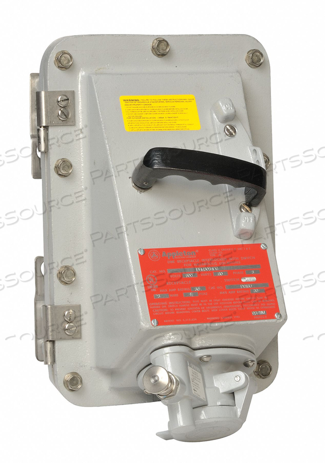 RECEPTACLE 30A 3P 2W ALUM UL 1010 600VAC by Appleton Electric
