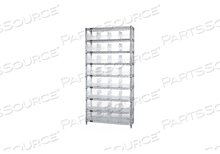 BIN SHELVING OVERALL 36 D CLEAR by Quantum Storage Systems BIN SHELVING OVERALL 36 D CLEAR by Quantum Storage Systems