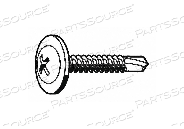 SELF DRILLING SCREW, #8 SIZE, 1 IN LG, STEEL, ZINC PLATED, K-LATH, PHILLIPS, 0.38 IN HEAD WD by Fabory SELF DRILLING SCREW, #8 SIZE, 1 IN LG, STEEL, ZINC PLATED, K-LATH, PHILLIPS, 0.38 IN HEAD WD by Fabory