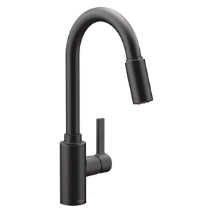 GOOSENECK MATTE BLACK MOEN GENA BRASS by Genta