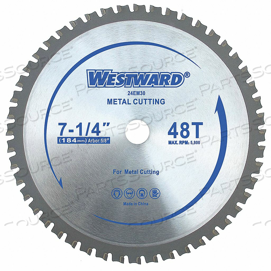 CIRCULAR SAW BLADE BLADE DIA 7-1/4 IN. by Westward CIRCULAR SAW BLADE BLADE DIA 7-1/4 IN. by Westward