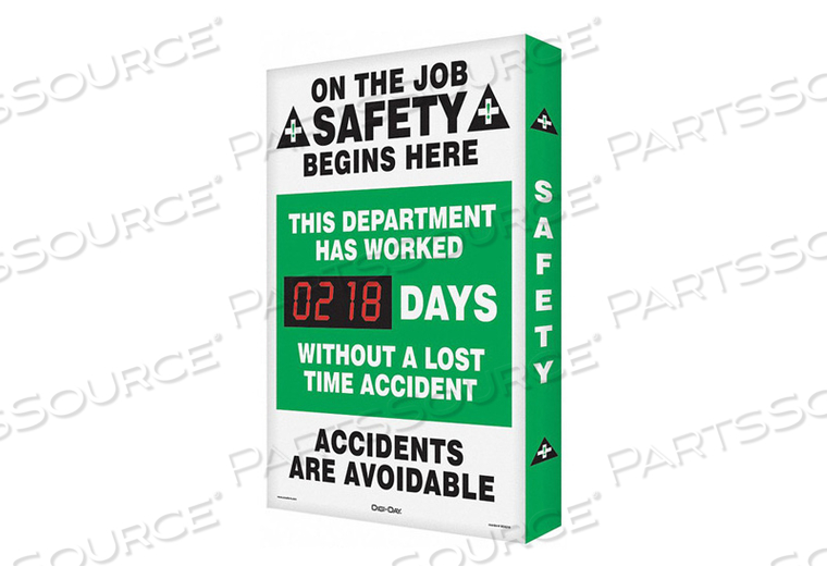 SAFETY RECORD SIGNS 29 X 20IN AL ENG by Accuform Manufacturing, Inc. SAFETY RECORD SIGNS 29 X 20IN AL ENG by Accuform Manufacturing, Inc.