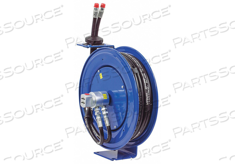 1/2"X30' 2500 PSI SPRING RETRACTABLE DUAL HYDRAULIC HOSE REEL by Coxreels 1/2"X30' 2500 PSI SPRING RETRACTABLE DUAL HYDRAULIC HOSE REEL by Coxreels