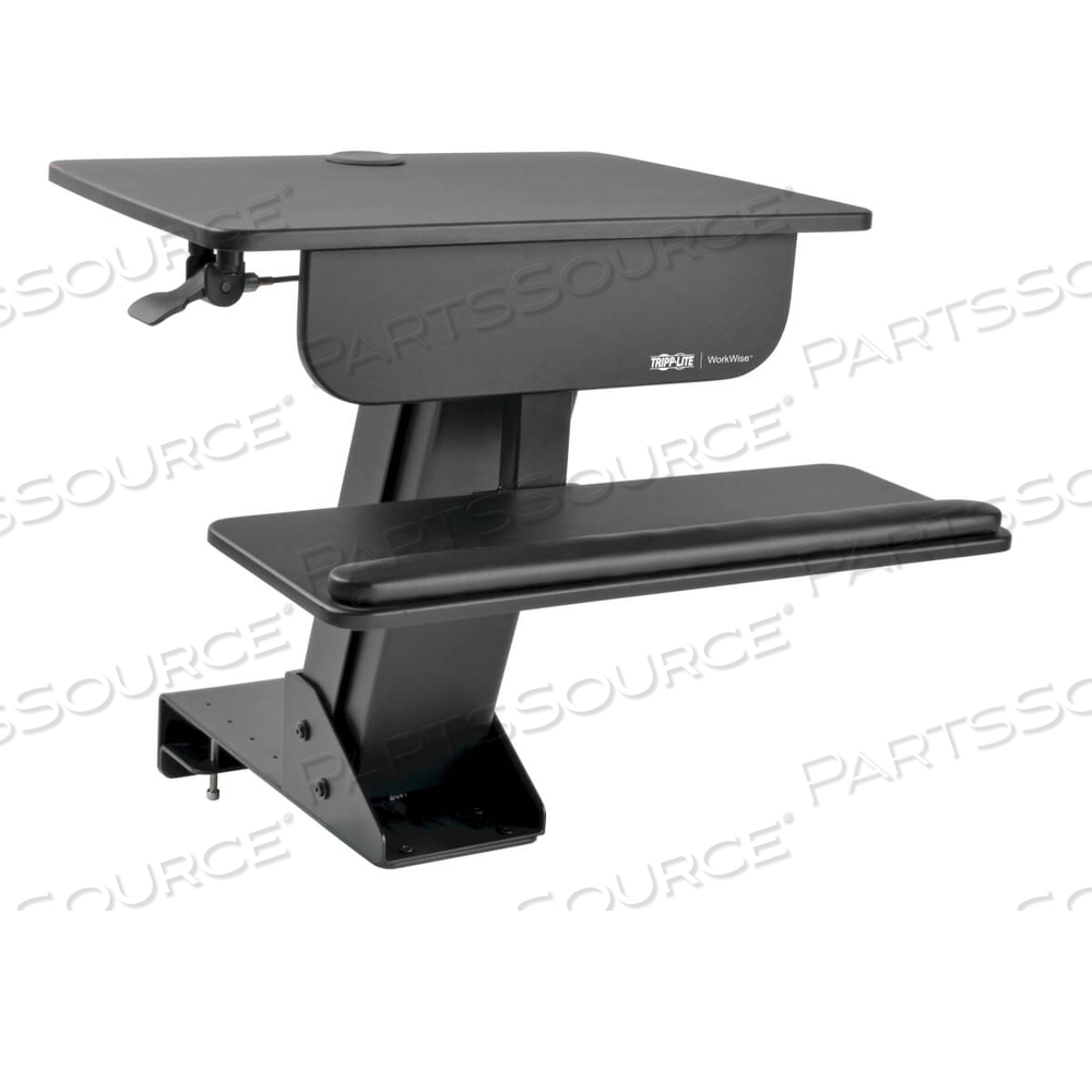 SIT STAND DESKTOP WORKSTATION ADJUSTABLE STANDING DESK W/ CLAMP by Tripp Lite SIT STAND DESKTOP WORKSTATION ADJUSTABLE STANDING DESK W/ CLAMP by Tripp Lite
