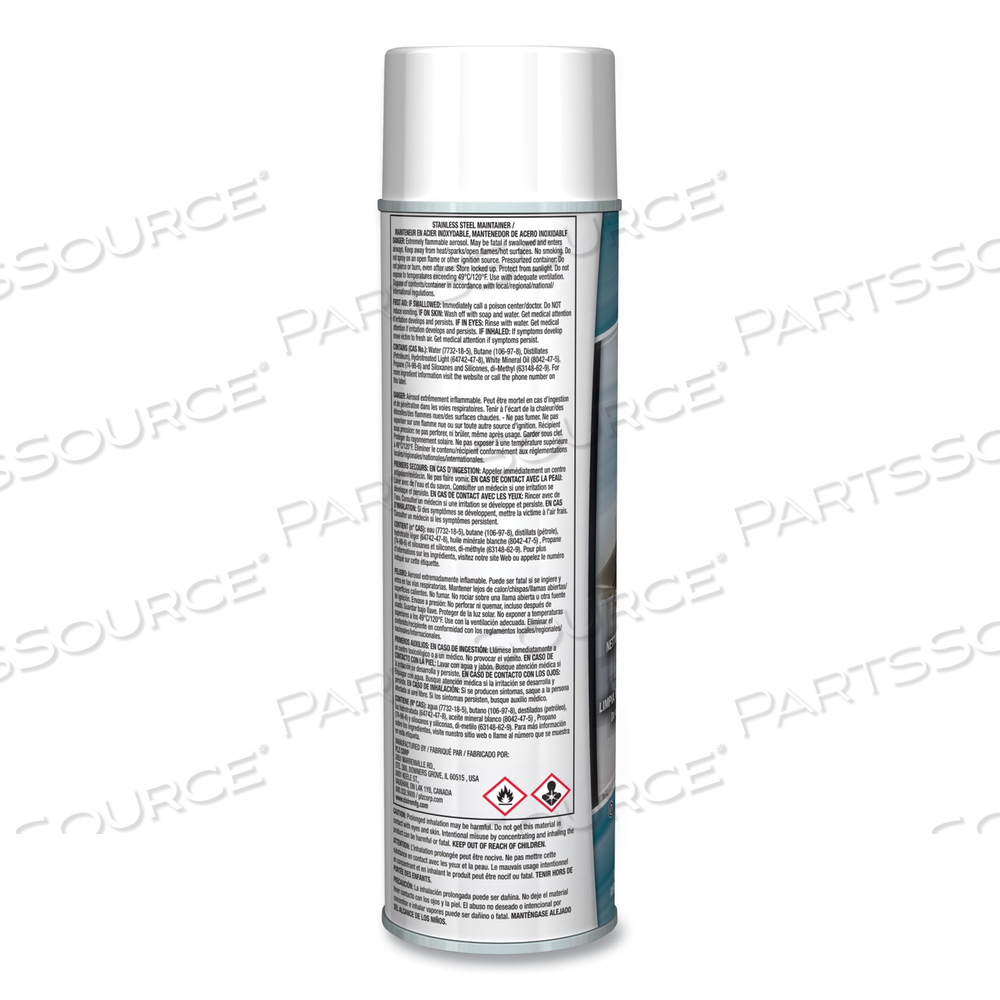 STAINLESS STEEL MAINTAINER, LEMON SCENT, 16 OZ AEROSOL SPRAY by Claire