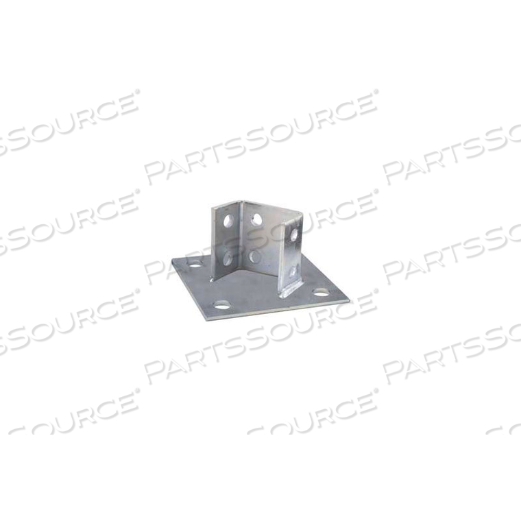 1-5/8" POST BASE P2073AEG, ELECTRO-GALVANIZED, STD 