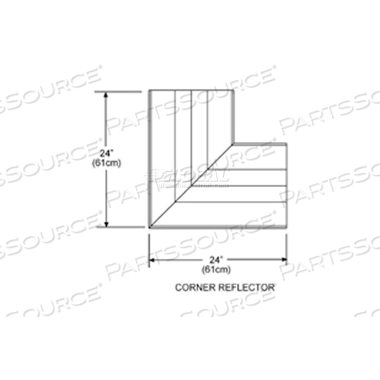 CORNER REFLECTOR - FOR STRAIGHT AND U-SHAPED INFRARED HEATERS by Sunstar Heating Products Inc