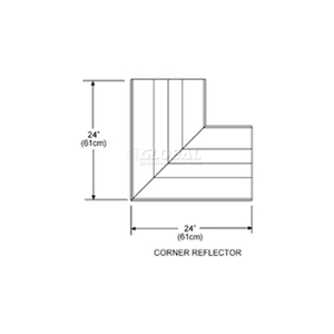 CORNER REFLECTOR - FOR STRAIGHT AND U-SHAPED INFRARED HEATERS by Sunstar Heating Products Inc