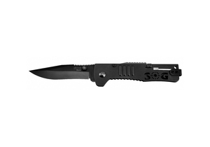 FOLDING KNIFE CLIP POINT BLACK 3-3/16 IN by SOG