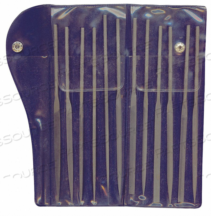 NEEDLE FILE SET, FILE TYPE NEEDLE FILE, MATERIAL APPLICATIONS FILE STEEL, FILE STYLE SWISS PATTERN FILE, FILE LENGTH WITHOUT TANG 5 1/2 IN,  by Westward