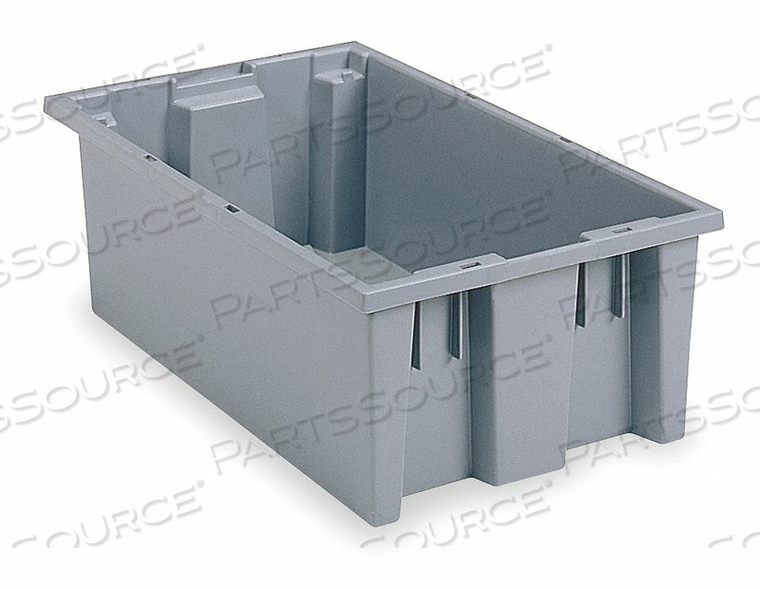 NEST AND STACK CONTAINER 19-1/2 IN GRAY by Akro-Mils / Myers Industries, Inc NEST AND STACK CONTAINER 19-1/2 IN GRAY by Akro-Mils / Myers Industries, Inc