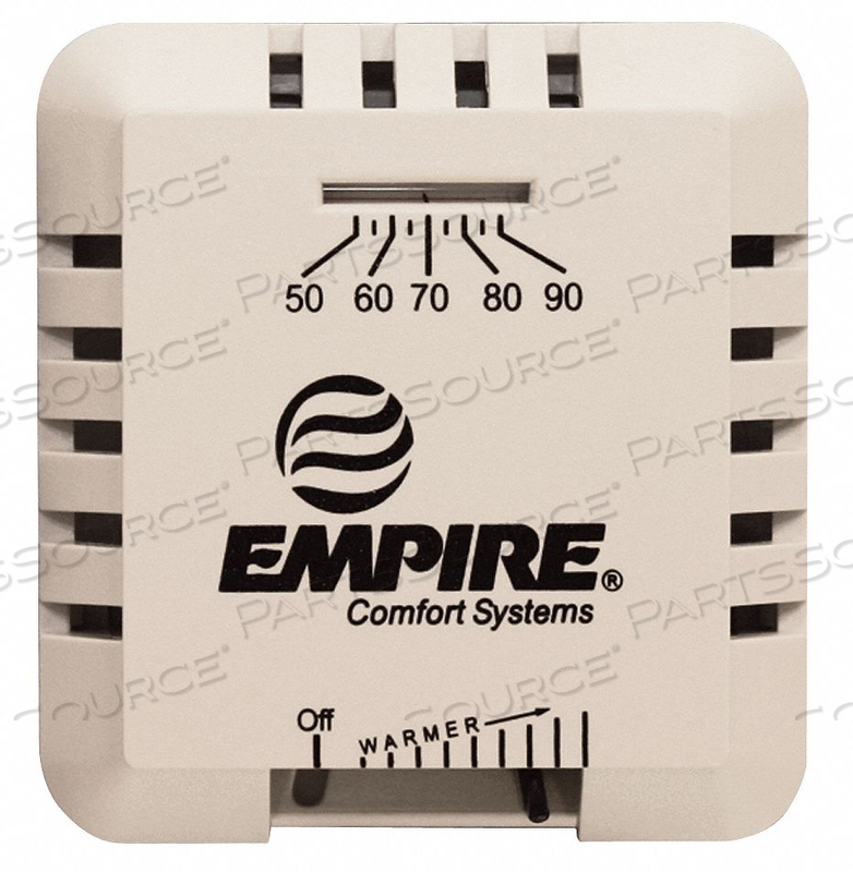 WALL MOUNT GAS HTR THERMOSTAT BEIGE by Empire