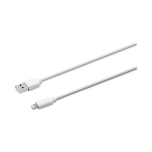 LIGHTNING TO USB CABLE, 4 FT, WHITE by Jensen