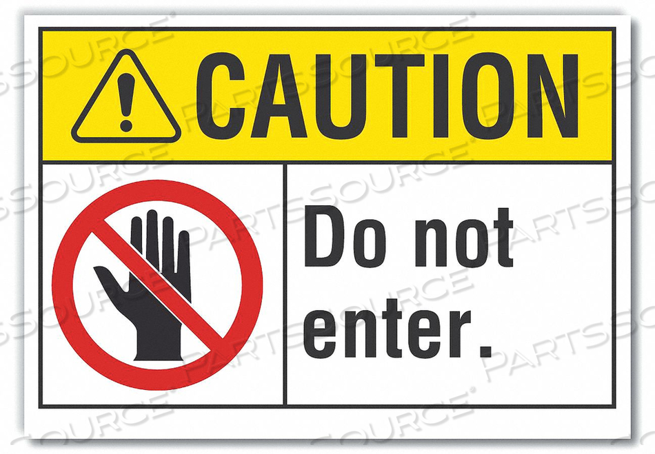 CAUTION SIGN DO NOT ENTER 5 X7 by Lyle Signs Inc. CAUTION SIGN DO NOT ENTER 5 X7 by Lyle Signs Inc.