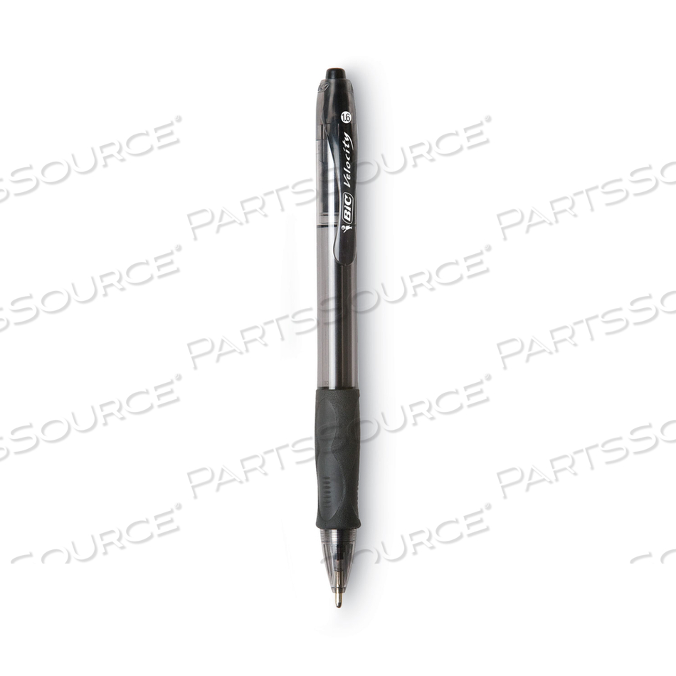 GLIDE BOLD BALLPOINT PEN, RETRACTABLE, BOLD 1.6 MM, BLACK INK, SMOKE BARREL by BIC